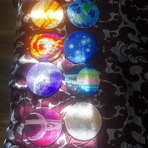 Space/Planets/Galaxy coasters-Hand crafted